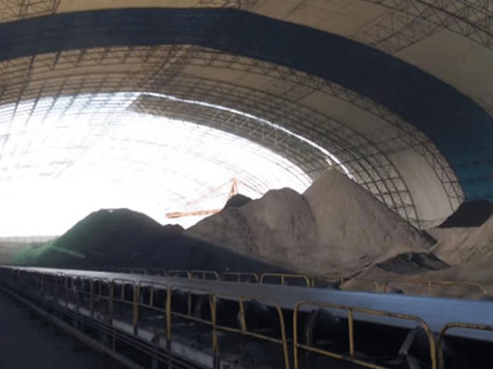 迁安煤棚料仓网架